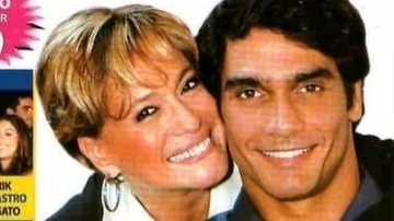Rafael Calomeni fez par romântico com a atriz Susana Vieira. - Imagem: reprodução/Instagram @rafaelcalomenioficial