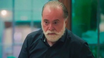 O personagem de Tony Ramos questionou Agatha sobre a paternidade de Caio - Imagem: reprodução TV Globo