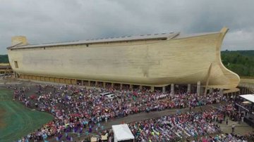 Brasileira visita Arca de Noé em tamanho real; veja vídeo - Imagem: Ark Encounter / Divulgação