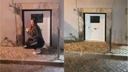 Turista mostra porta minúscula de apartamento alugado - Foto: Reprodução/Redes sociais