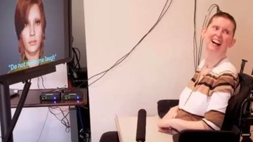 Após AVC, mulher paralisada fala através de IA pela 1ª vez na história - Imagem: reprodução TV Globo