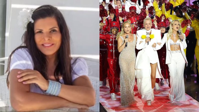 Mara Maravilha à esquerda e Xuxa, Angélica e Eliana à direita - Reprodução/Instagram/Victor Chapetta