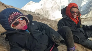 A pequena que bateu o record mundial no Evereste. - Reprodução / Instagram