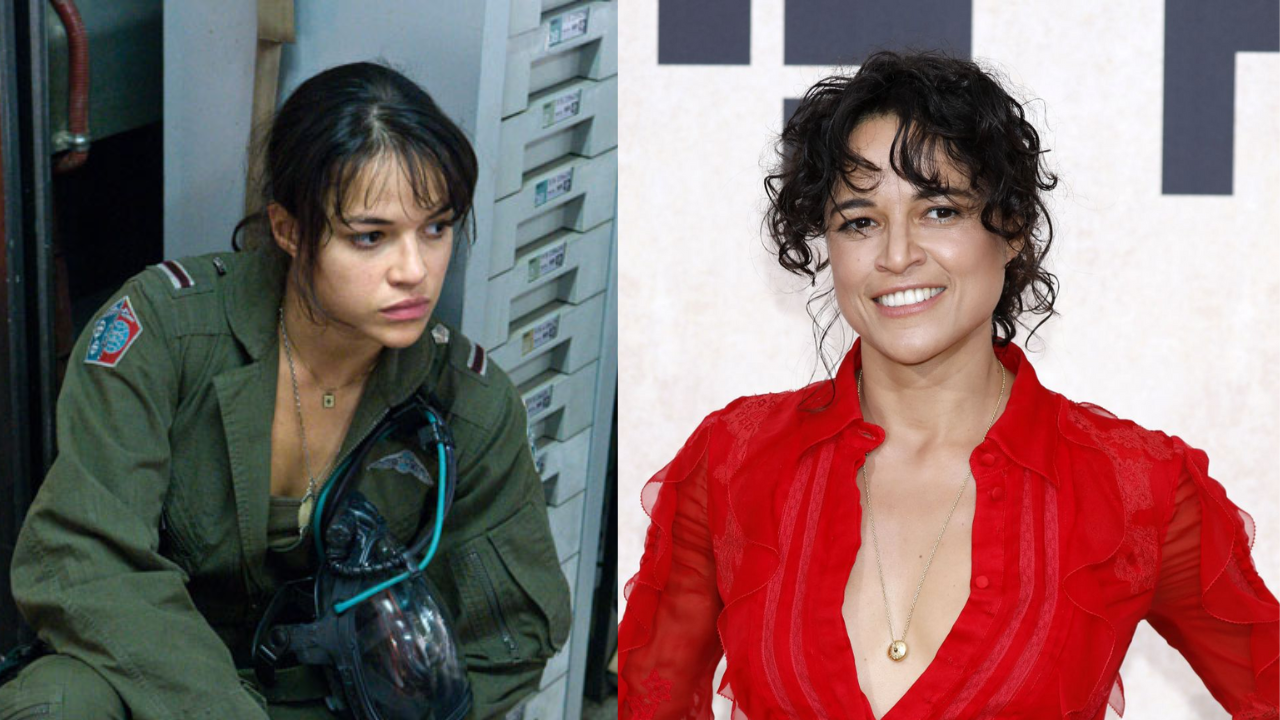 Michelle Rodriguez em 2009 e em 2022