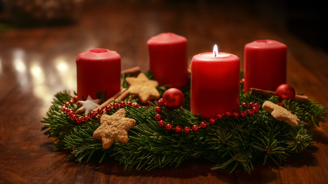 velas para decorar a casa para o Natal