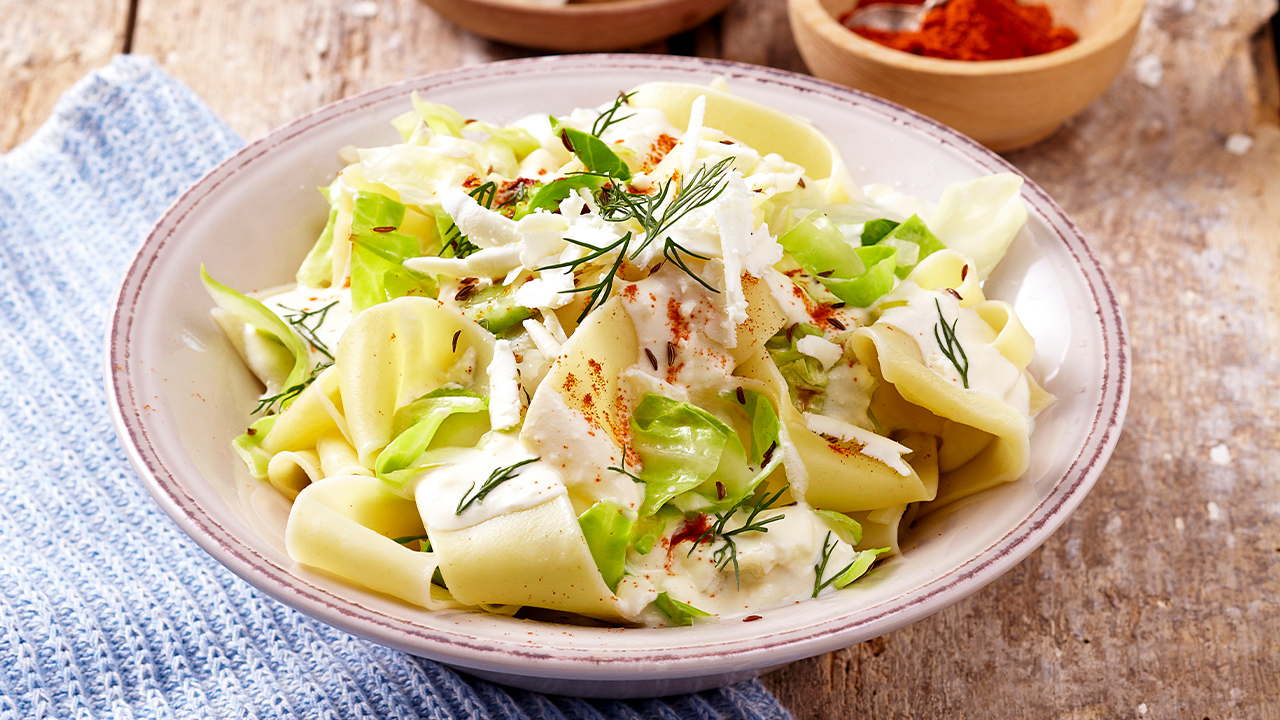 pappardelle com repolho