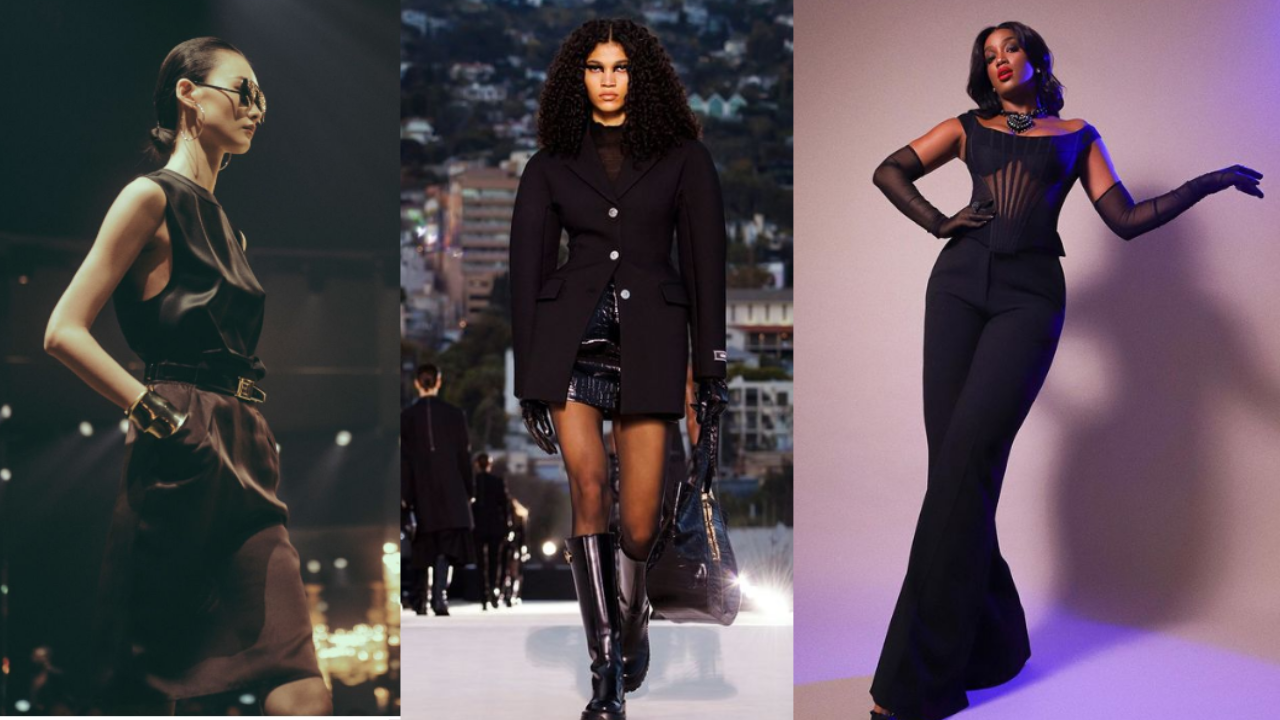 tendências da moda 2023 - all black
