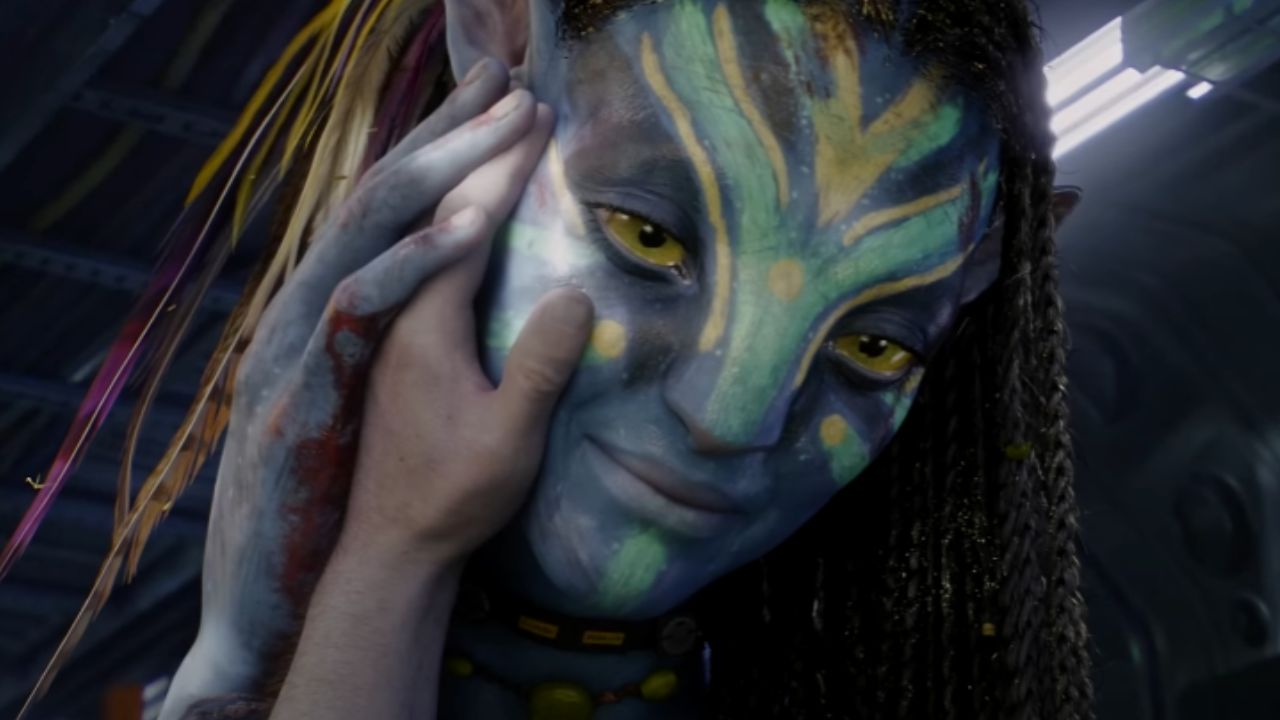 A cena em que Jake é salvo revela um erro de gravação grave em Avatar. Imagem: 