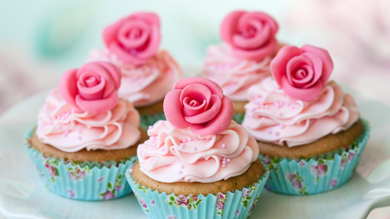 cupcake rosa