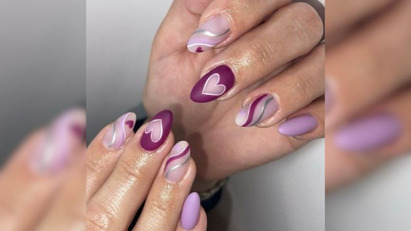 As unhas roxas chamam a atenção de todas as formas, principalmente quando acompanhadas de uma bela nail art.