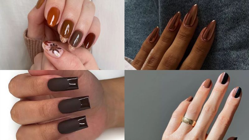 O esmalte marrom é o melhor amigo das nail arts, principalmente as francesinhas, bicolores e metalizadas, três tendência para as mãos que são sinônimo de estilo este ano.