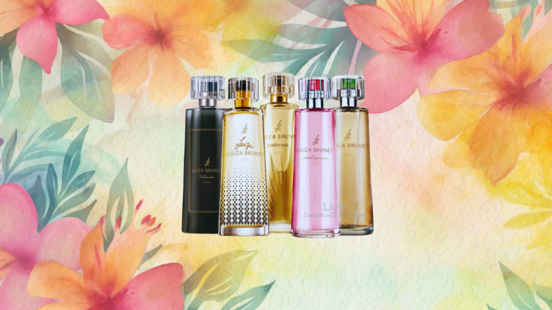 Perfumes de Luiza Brunet com Avon.