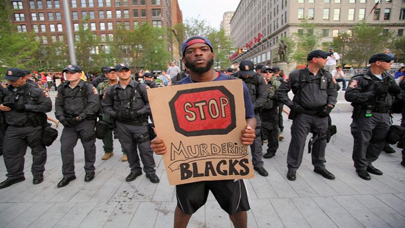 Protesto pelo fim da morte de pessoas negras