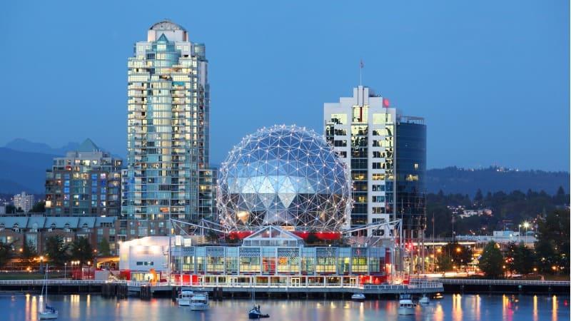 Vancouver, no Canada, ficou em quinto lugar na lista de cidades mais saudaveis