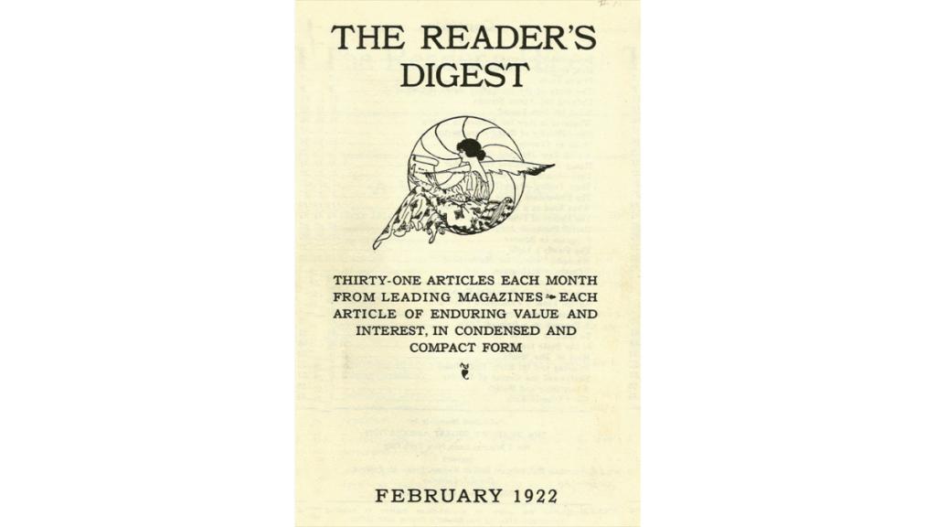 O primeiro número da Reader’s Digest