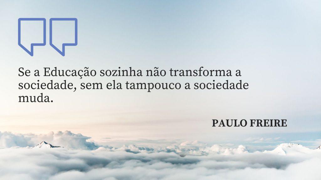 Frase de Paulo Coelho.