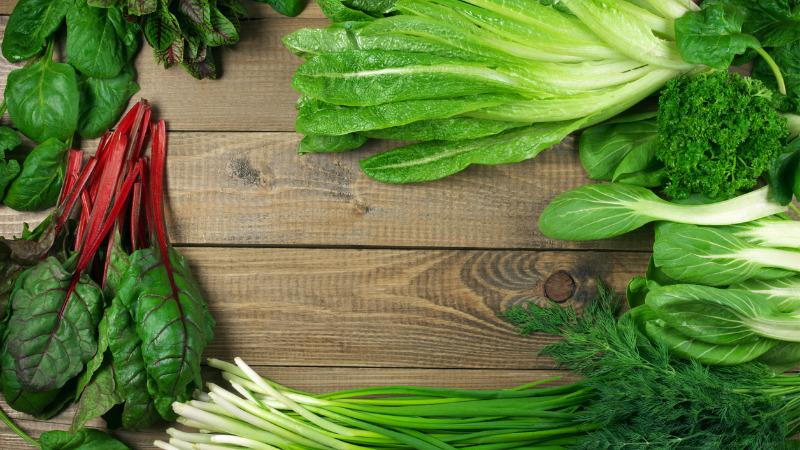Vegetais verdes são fonte de vitamina K, derivada da clorofila