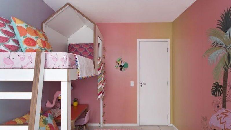 pintura setorizada em quarto de criança